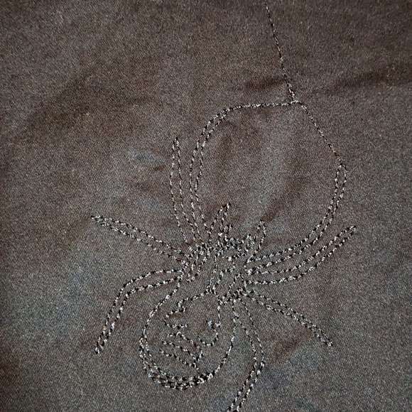 Folter Black Widow Spider Spiderweb Dress Halloween Retro Goth RARE - Picture 11 of 15